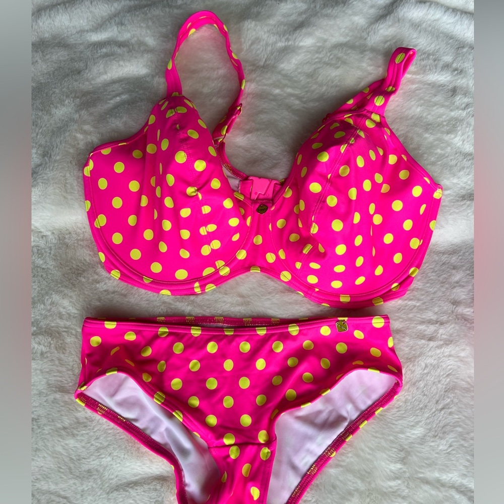 Freya Bikini Underwire 36J Top XS Bottom  NWOT